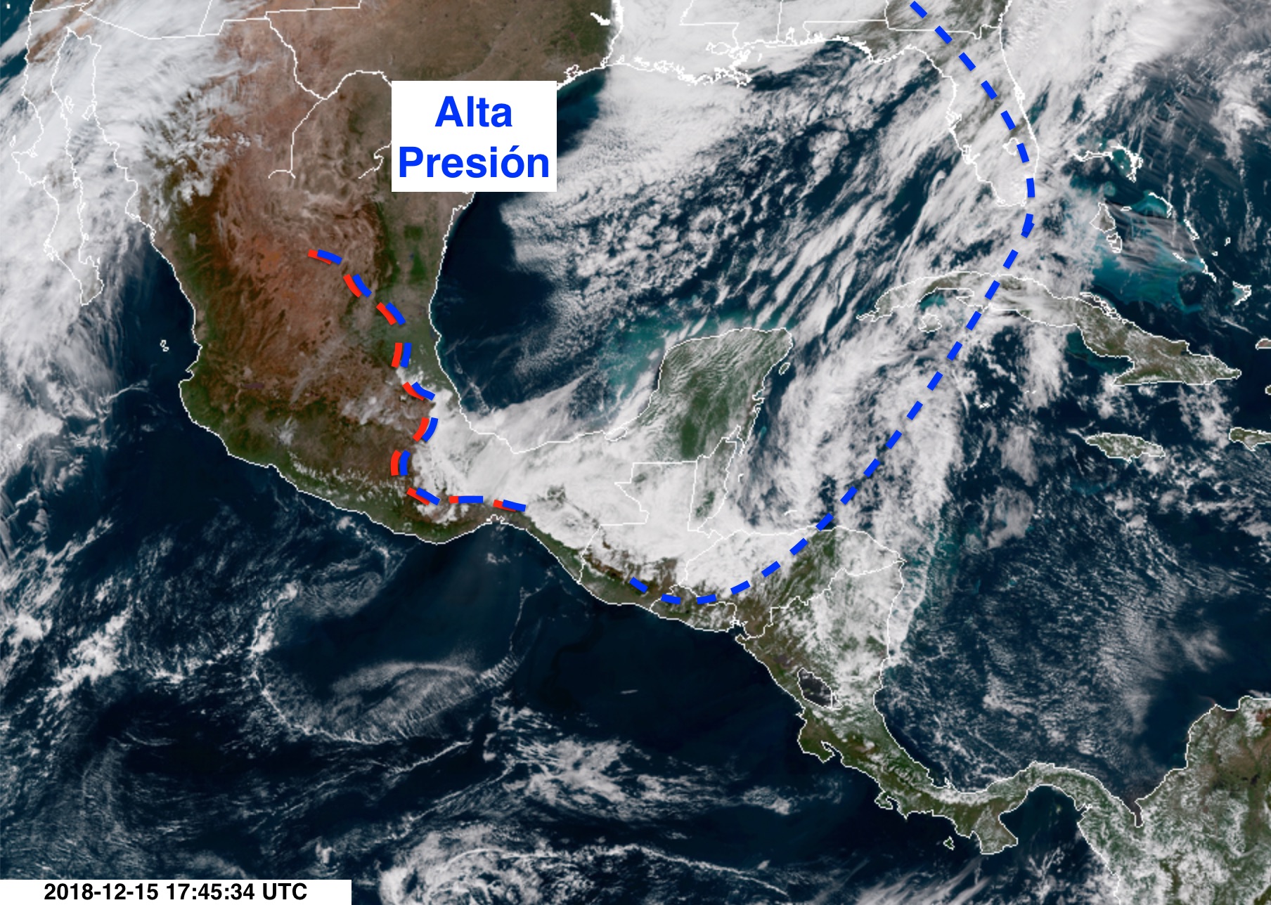 Frente frío afecta sureste de México y Centroamérica ClimaYa