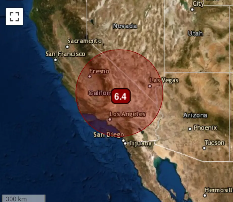 Fuerte Sismo Sacude El Sur De California - ClimaYa